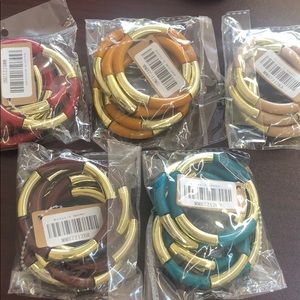 Set of 5 stretchy stack bracelets